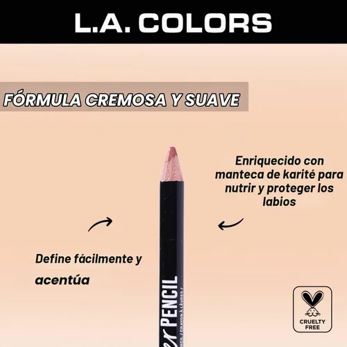 Vista 4 de Lápiz delineador de labios L.A. COLORS, Auburn CP518