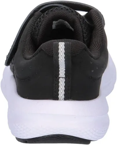 Vista 5 de Under Armour Tenis para correr Assert 10 con cierre alternativo para niños (001) Negro/Blanco/Blanco