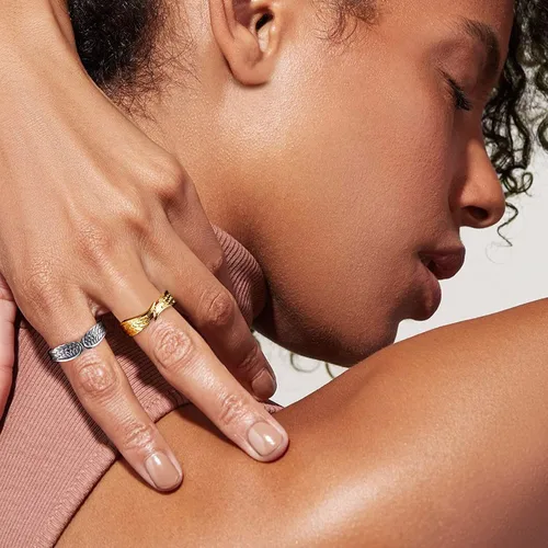 Vista 2 de Bestyle Anillos de ala de ángel antiguos para mujeres y hombres, anillos de banda de plumas de guardián, anillos de promesa de pareja para amantes