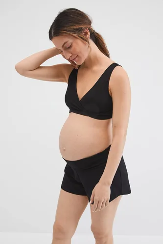 Vista 3 de Motherhood Maternity Pantalones cortos de punto para dormir de ajuste relajado para mujer