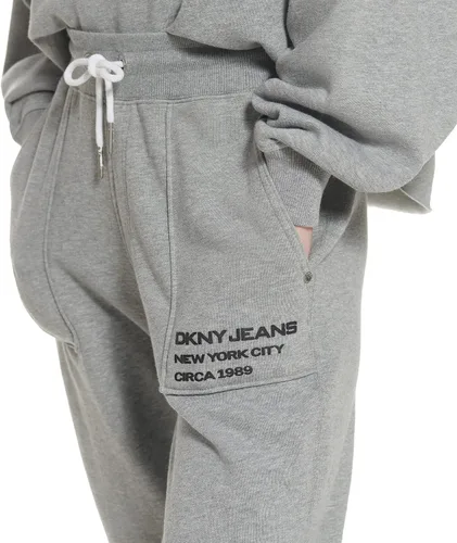 Vista 5 de DKNY Joggers de tiro medio con cordón para mujer