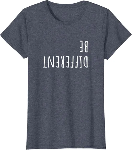 Vista 13 de Camiseta para mujer Ser Diferentes Divertidas Sarcastic Backwards Slogan Adolescentes Girls
