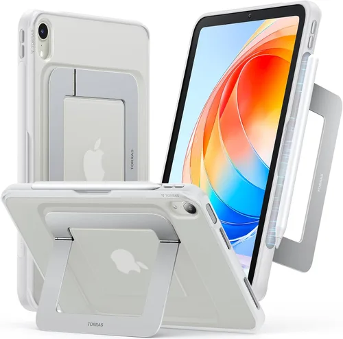 Vista 14 de TORRAS Funda para iPad Mini 7 A17 Pro, Funda para iPad Mini 6 con Soporte para Lápiz, Soporte Ultra Estable, Múltiples Ángulos de Visualización