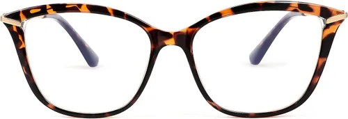 Vista 9 de FEISEDY - Gafas con bloqueo de luz azul para computadora, para mujer y hombre, marco Cateye TR90 B2772