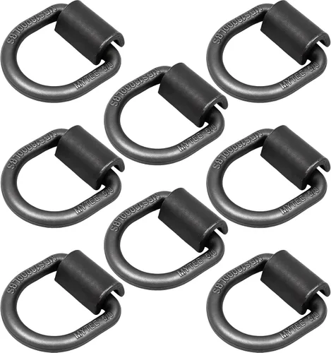 Vista 9 de dreamdragon Anillo en D Forjado de Soldadura Resistente de 1/2" - Anillo en D de 12,000 Libras para Amarre de Remolque para Remolque, Carga