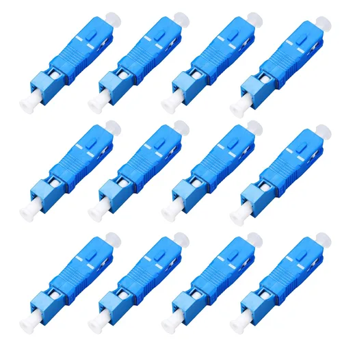 Vista 15 de FTTH Herramienta de equipo óptico LC hembra a SC macho brida híbrida monomodo 9/125 SM conector adaptador de fibra óptica para comunicación digital