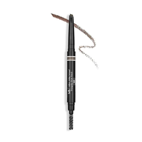 Vista 2 de Billion Dollar Beauty - Lápiz triangular para cejas – Lápiz retráctil 3 en 1 para definir y rellenar – Fórmula resistente al agua de larga duración