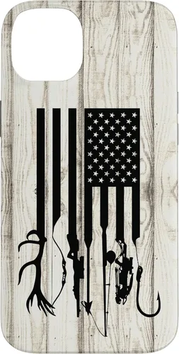 Vista 15 de iPhone 16 Blanco Rústico Pesca Y Caza Pistola Ballesta USA America Case