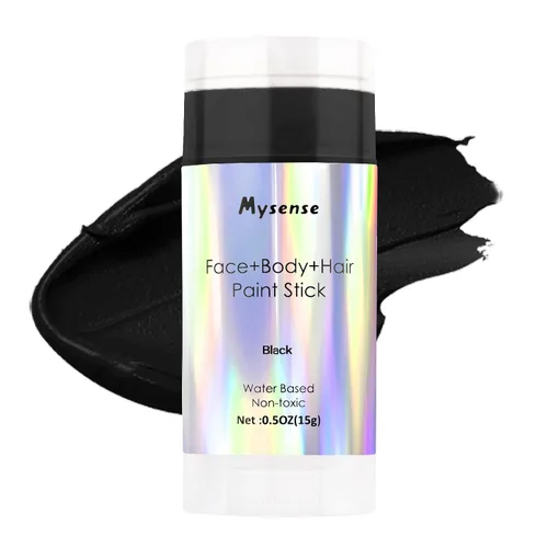 Vista 21 de Mysense Pintura en barra verde Amazon para el cabello de cara y cuerpo, maquillaje de Halloween, Elphaba Witch Gamora, color de cabello temporal