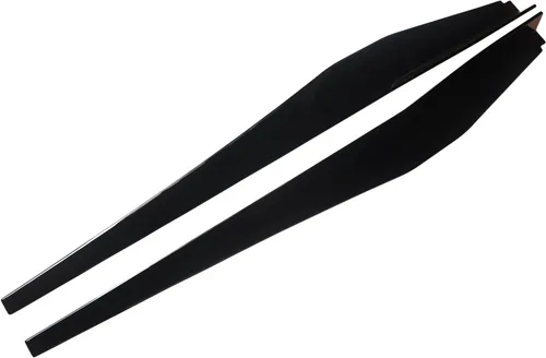 Vista 5 de NINTE Falda lateral para Chevrolet Chevy Corvette C8 5VM estilo Rocker Panel brillante ABS pintado de ABS negro brillante protector de línea