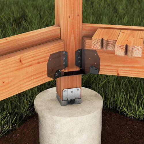 Vista 3 de Simpson Strong-Tie ABA66RZ ABA ZMAX Base de poste ajustable galvanizada para 6x6 áspero