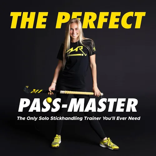Vista 6 de Mr. Assist LLC - Entrenador de hockey, pelota profesional de hockey sobre césped para entrenamiento de hockey en solitario, sistema de entrenamiento