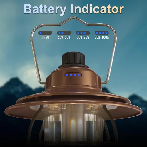 Vista 14 de Linterna de camping LED recargable, cobre