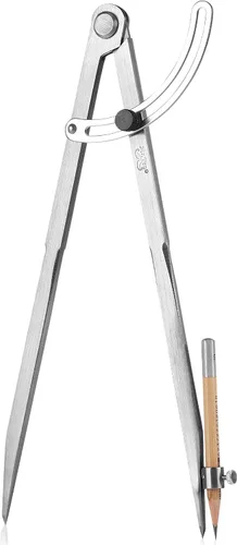 Vista 10 de Mr. Pen - Compás profesional para carpintería, compás de 8 pulgadas con ala