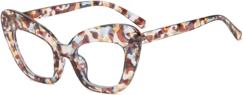 Vista 4 de Gafas retro anti azul de moda para mujer