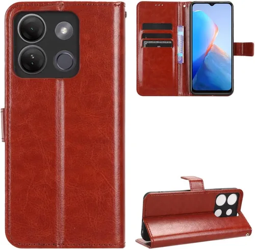 Vista 18 de Funda para Honor X50i, funda de cuero con tapa para Honor X50i 5G CRT-AN00 Case Gold Oro