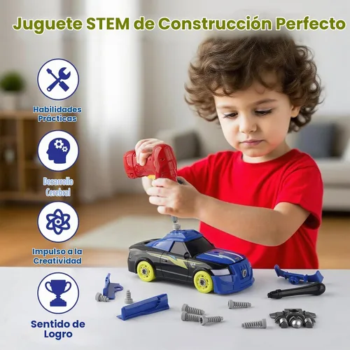 Vista 8 de Pup Go Auto de construcción 2-1 para niños a partir de 3 años, construye tu propio auto para niños Blue1