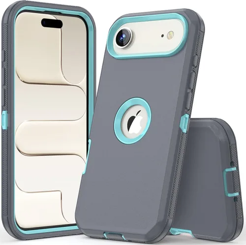 Vista 27 de COOYA Funda para iPhone Air de Protección Completa del Cuerpo contra Caídas, Funda Resistente a Prueba de Golpes de 3 Capas, Híbrida de Servicio