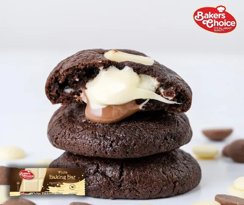 Vista 5 de Baker's Choice Barra de chocolate blanco para hornear, barra de chocolate fácil de derretir para microondas, revestimiento de corteza de almendras