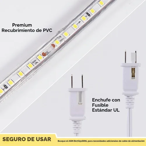 Vista 5 de Luces de tira LED de decoración de brillo. Blanco Warm