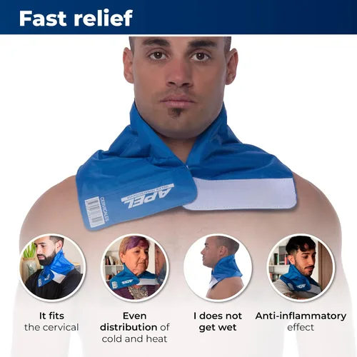 Vista 2 de Paquete de gel para terapia de frío/calor para cuello y cuello uterino. Úsalo como una envoltura de gel reutilizable para terapia de frío/calor.