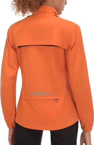 Vista 13 de Little Donkey Andy Chaqueta de ciclismo plegable para mujer, mangas Amarillo fluorescente