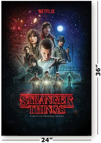 Vista 2 de POSTER STOP ONLINE Stranger Things - Póster para programa de televisión (temporada 1 estilo regular, arte de llave) (tamaño 24 x 36 pulgadas)