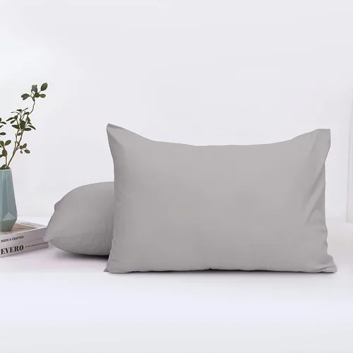 Vista 2 de Funda de almohada juvenil de 16 x 22 pulgadas, tamaño de 2 piezas, funda de almohada de viaje para niños, cierre de cremallera, 500 hilos, 100%