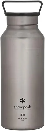 Vista 4 de Botella Snow Peak Titanium Aurora, Durable, Liviana, Botella de Agua para Acampada, Senderismo, Mochilero, Azul, 800ml Duradero, ligero, camping