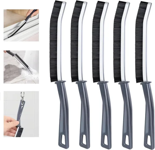 Vista 7 de 2 cepillos de limpieza de hendiduras de cerdas duras – Cepillos de limpieza de hendiduras para uso doméstico, herramienta multifuncional