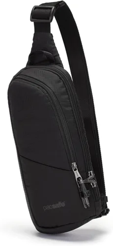 Vista 2 de Pacsafe Vibe 150 - Paquete cruzado antirrobo de 2,2 litros, Negro azabache