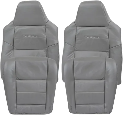 Vista 14 de 2003 2004 2005 2006 2007 Ford F250 F350 Lariat Crew Cab Cobertura de Asiento de Reemplazo de Piel, Conductor y Acompañante, Abajo/Arriba/Inclinado