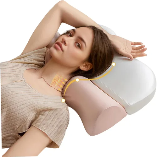 Vista 6 de Almohadas de apoyo para el cuello ideales para dormir, almohada cervical de espuma viscoelástica ideal para aliviar el dolor de cuello, refrescante
