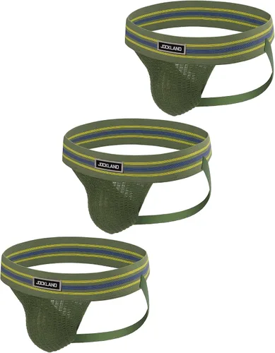 Vista 7 de Jock Straps para hombre, ropa interior atlética de banda ancha de 3' Negro