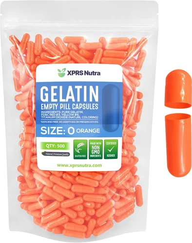 Vista 38 de XPRS Nutra Size 0 Empty Capsules - 100 Count Empty Gelatin Capsules - Pills DIY Capsule Filling - Pure Bovine Pill Gel Caps for Do-It-Yourself