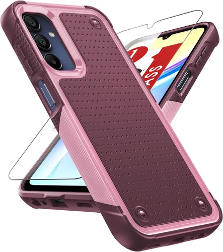 Vista 37 de LeYi Funda para Galaxy S21 FE-5G: Funda Samsung S21 FE con protector de pantalla, doble capa protectora de policarbonato duro y TPU suave Android
