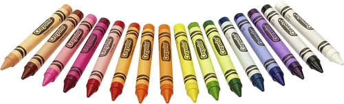 Vista 2 de Binney & Smith Crayola(R) - Juego de crayones grandes, caja con tapa elevadora, colores surtidos, caja de 16