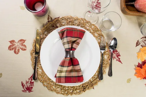 Vista 5 de Mantel/Camino de mesa/Servilleta de 100% algodón, lavable a máquina, para cena y día festivo, de DII