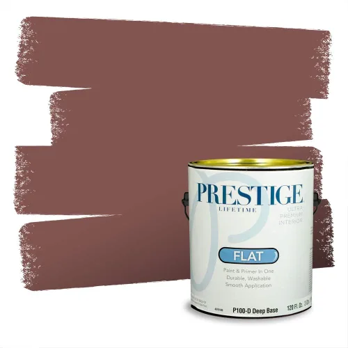 Vista 35 de Prestige Paints Pintura exterior e imprimación en uno, 1 galón, plano, coincidencia comparable de Valspar* Amber Rose*