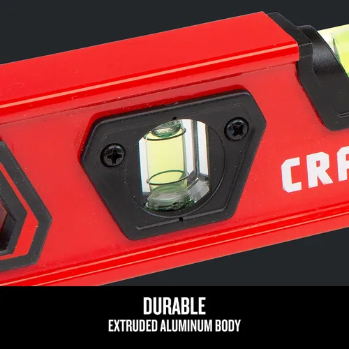 Vista 4 de CRAFTSMAN Nivel de torpedo, 9 pulgadas, con tapas de extremo amortiguadoras (CMHT82390)