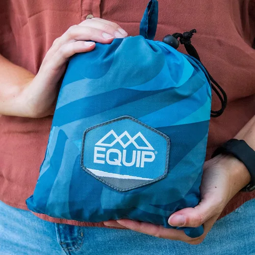 Vista 4 de Equip Hamaca ligera perfecta para mochileros y campamentos, soporta hasta 500 libras y patrones