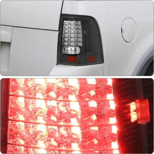 Vista 10 de Reemplazo de luces traseras LED traseras luces izquierda derecha conductor pasajero conjunto par para Ford Explorer (negro)