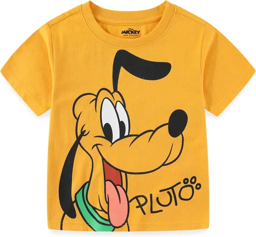Vista 6 de Disney Mickey Mouse & Friends - Paquete de 4 camisetas para niños pequeños y niños pequeños, azul/rojo/amarillo/naranja