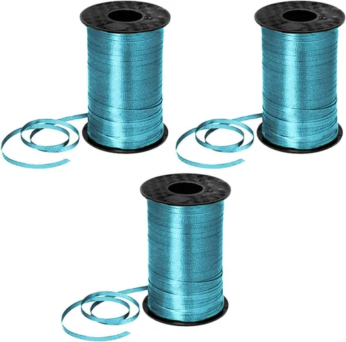 Vista 22 de PMU Tira de cinta rizadora negra de 500 yardas x 3/16 pulgadas para envolver regalos, decoración de cumpleaños, celebraciones, fiestas, accesorios