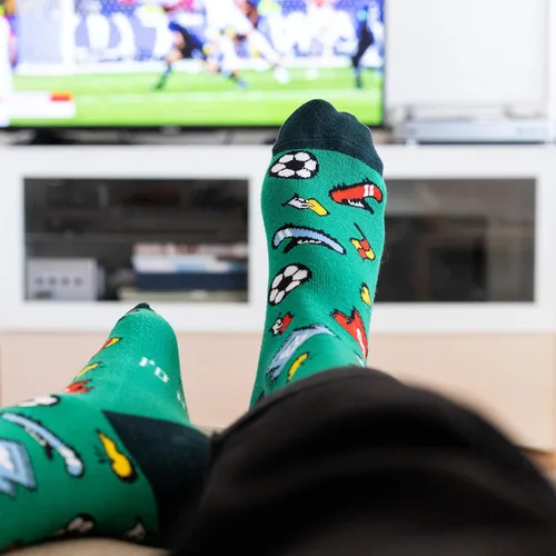 Vista 6 de I'd Rather Be - Calcetines divertidos para hombres y mujeres, regalos para golf, caza, camping, senderismo, esquí, lectura, deportes y mucho más