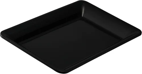 Vista 6 de Plasticpro - Bandejas de plástico para servir, rectangulares, 10 x 14 pulgadas, plato desechable para fiesta, color negro, paquete de 4