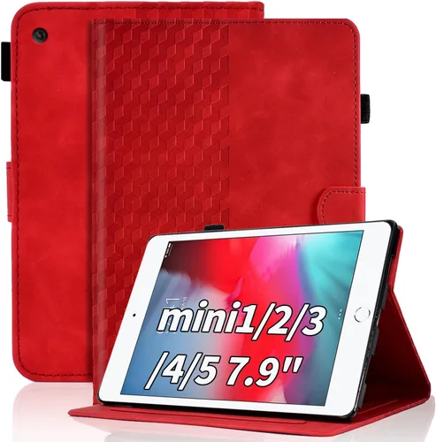 Vista 10 de Varohix Funda para iPad mini 5 2019, iPad mini 4 2015 pu cuero folio caso caso caso Smart cubierta multi-ángulo visualización con soporte de lápiz