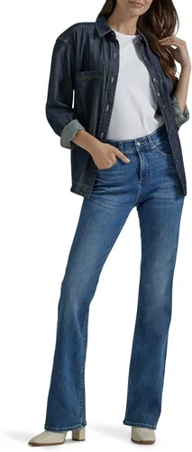 Vista 4 de Lee Pantalones de mezclilla Petite Ultra Lux Comfort con corte de bota Flex Motion para mujer