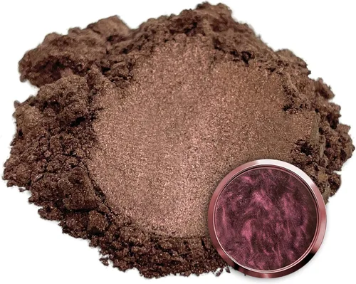 Vista 2 de Eye Candy Polvo de pigmento de mica premium Adzuki-IRO rojo (25 G), multiusos, aditivo para artes y manualidades, epoxi, arte de resina, esmalte