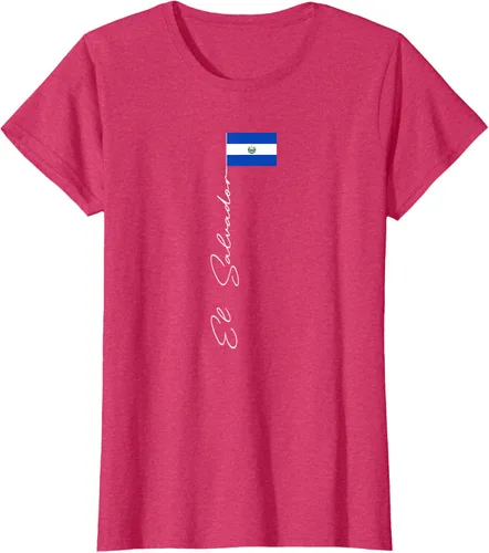 Vista 9 de Camiseta patriótica con bandera de El Salvador, Negro